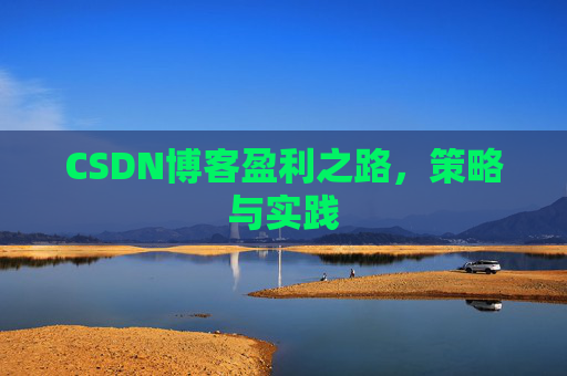 CSDN博客盈利之路，策略与实践